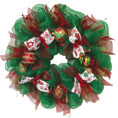 Christmas Wreath with Ornaments