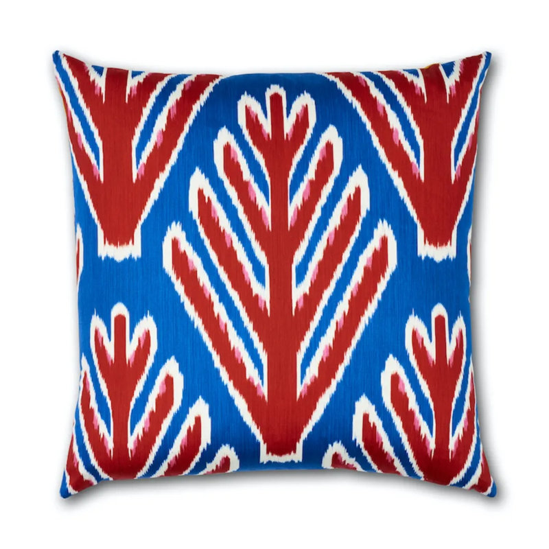 Schumacher x Johnson Hartig Magical Ming Dragon Pillow, Yellow/Red