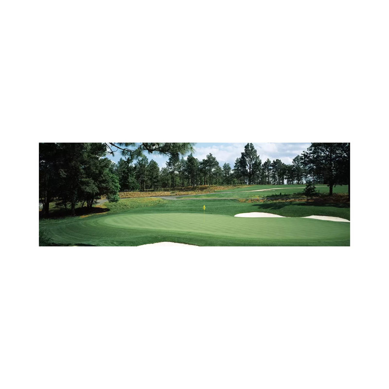 Golf Course, Pine Needles Golf Course, Southern Pines, Moore County, North Carolina, USA by Panoramic Images - Wrapped Canvas Panoramic Print