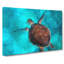 A Sea Turtle In Abstract - Wrapped Canvas-55299423