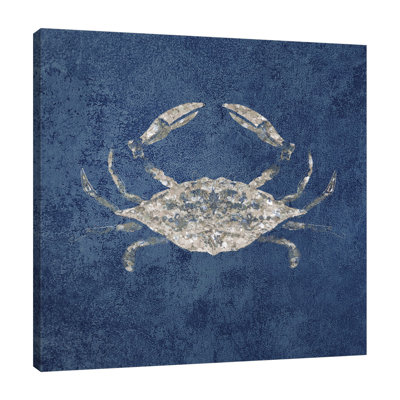 «Sea Life Blues 1» par Victoria Brown - impression sur toile tendue