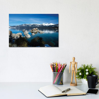 Rocks In A Lake, Lake Tahoe, California, USA IV by Panoramic Images - Wrapped Canvas Print