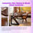 Extra Long 55.1-Inch Solid Wood Double Desk For Home Office