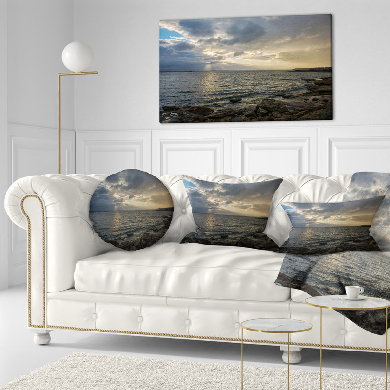 Oreiller en mer australian shore, 12 po x 20 po, Coussin lombaire