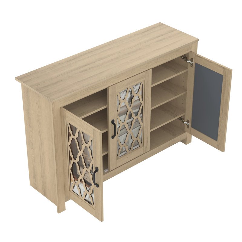 Chessani 16 Pair Shoe Storage Cabinet, Oslo Oak