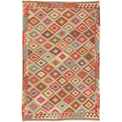 Geometric Hand Woven 127cm X 193cm Area Rug