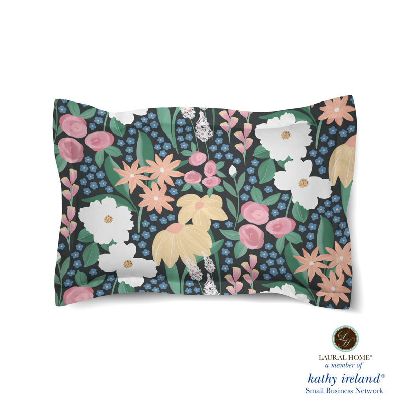 Taie décorative en polyester Midnight Garden, Simple