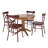 Fortville 4 - Person Solid Wood Top Pedestal Dining Set-866738498
