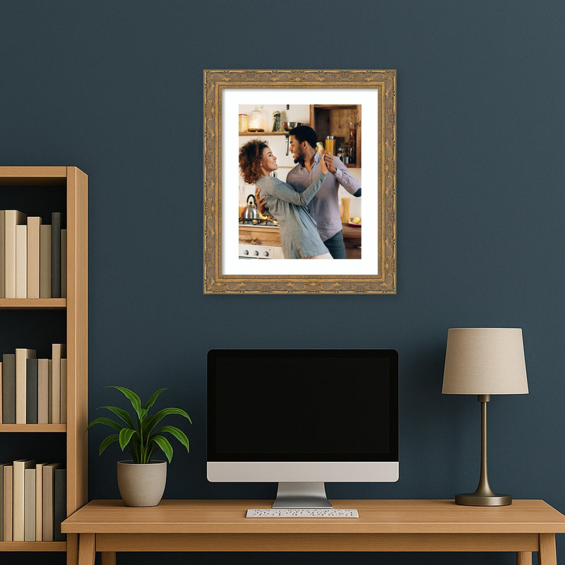 Cadre photo filigrane, Filigrane doré, 20 x 24 emmêlés à 16 x 20
