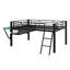 Lit mezzanine avec bureau Gaming Mid