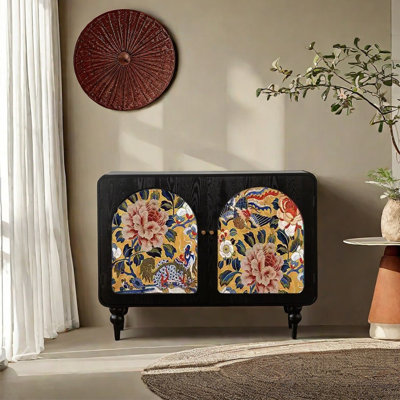 Armoire d'appoint multifonctionnelle en bois massif