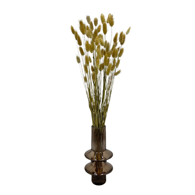 Vase en verre brun moderne