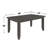 Rectangular 66-Inch Wooden Dining Table, Dark Grey