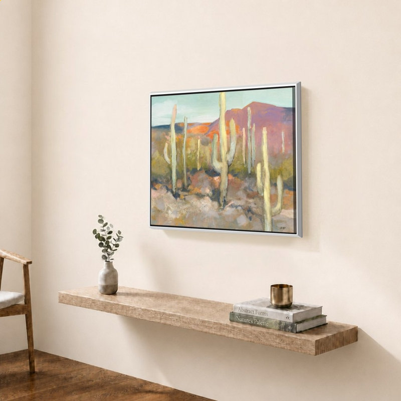 High Desert I, 34" H x 44" W, White