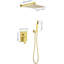 Robinet de douche mural avec valve brute-81766134