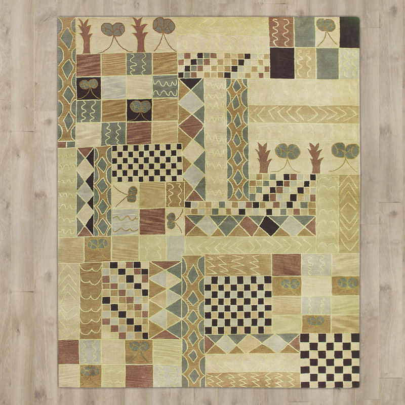 Tapis de zone beige en laine touffeté à la main sud-ouest Claxton