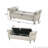 62-Inch Velvet Storage Bench with Crystal Buttons and Safety Hinge-588196994