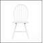Ensemble de table de salle à manger blanche 5 pièces avec 4 chaises Windsor, style campagnard pour une salle à manger décontractée et élégante