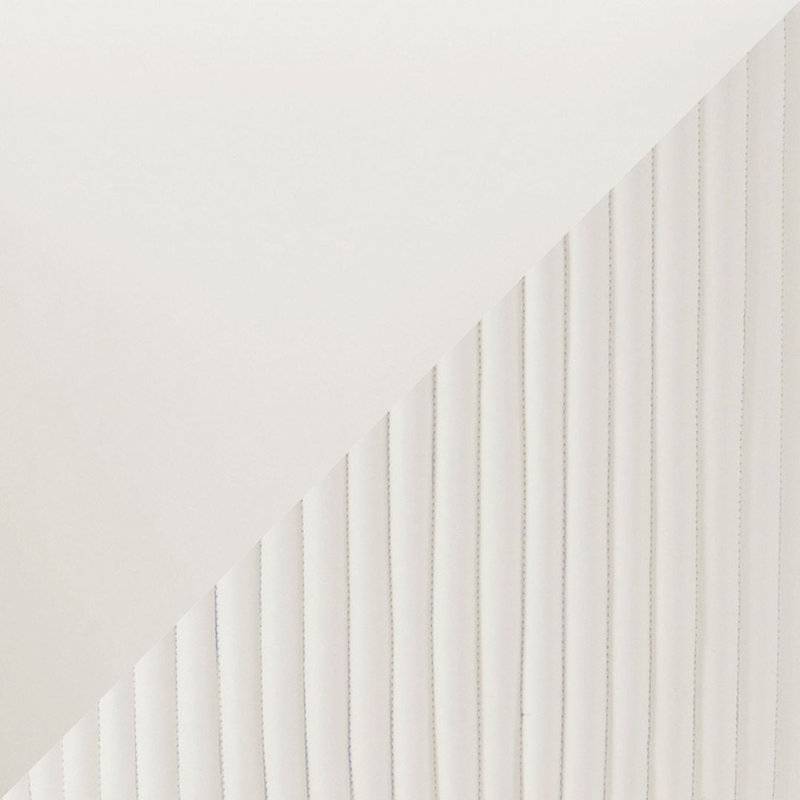 Linets Leatherette Side Chair Dining Chair, 2, Cream