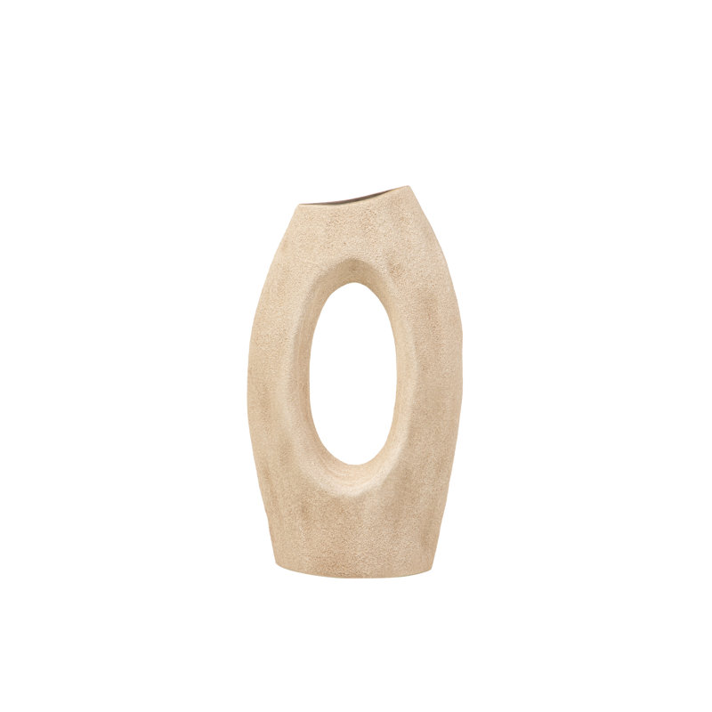 CERAMIC VASE, 40cm, Brown