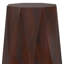 Table de bout en bois massif brun 21 po