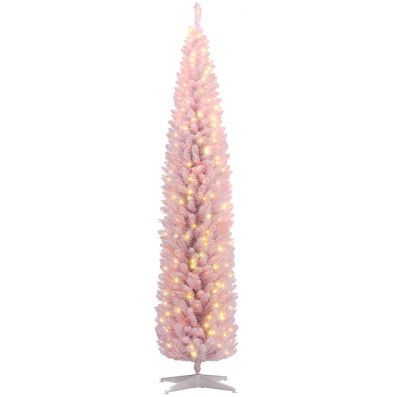 Sapins de Noël artificiels 8 pi, Rose