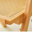 2 chaises de salle à manger en rotin de bois d'hévéa, accoudoirs en bois massif, chaise de salon, simple et naturelle-106896274