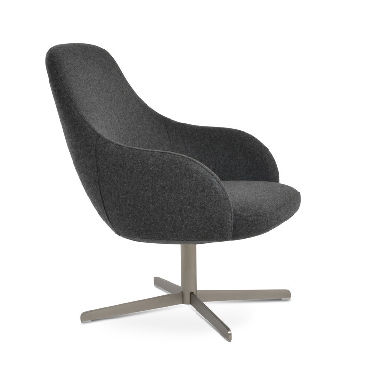 Fauteuil pivotant 4 étoiles Gazel, Gris foncé