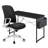 Computer Desk & Chair Set, Mid Back Mesh Chair And Laptop Table With Storage Bag For Home Office-1222216530