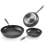 Granitestone Pro Hard Anodized 3 Piece Nonstick Fry Pan Set - 8'' 10'' and 12''