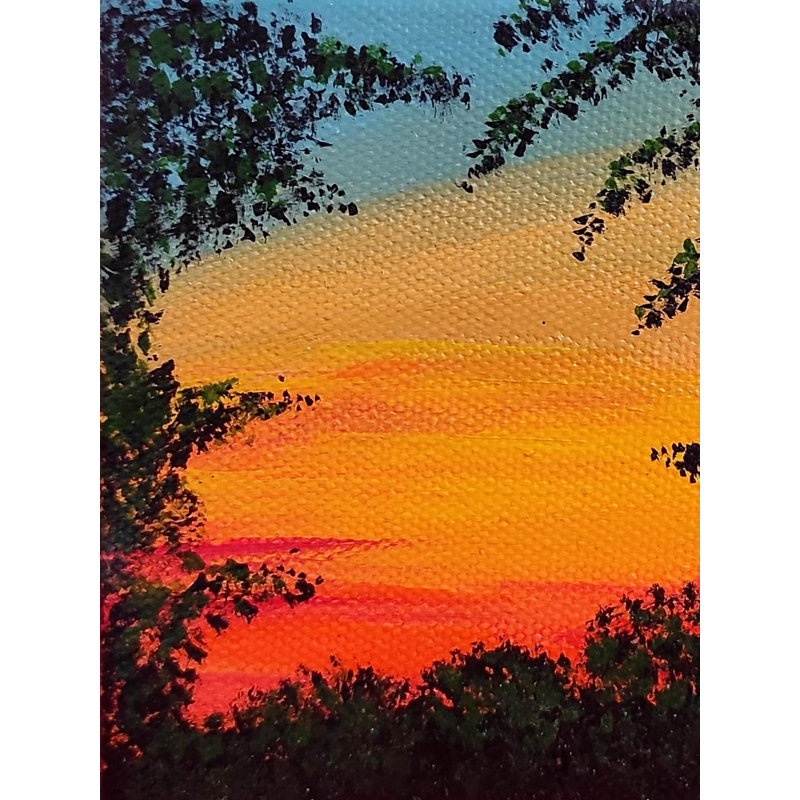 Peinture au coucher du soleil par Shraddha Shirsat | Acrylique sur toile tendue