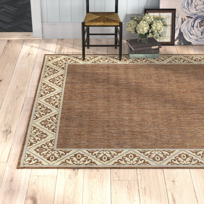 Tapis espresso Tedkow tissé à plat Tedrow