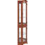Armoire de coin avec finition en noyer