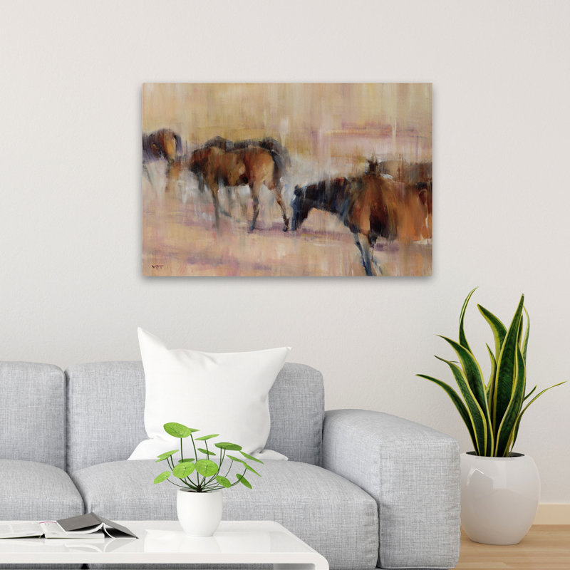 Kentucky Morning - animaux, chevaux, art, H 24 po x l 36 po