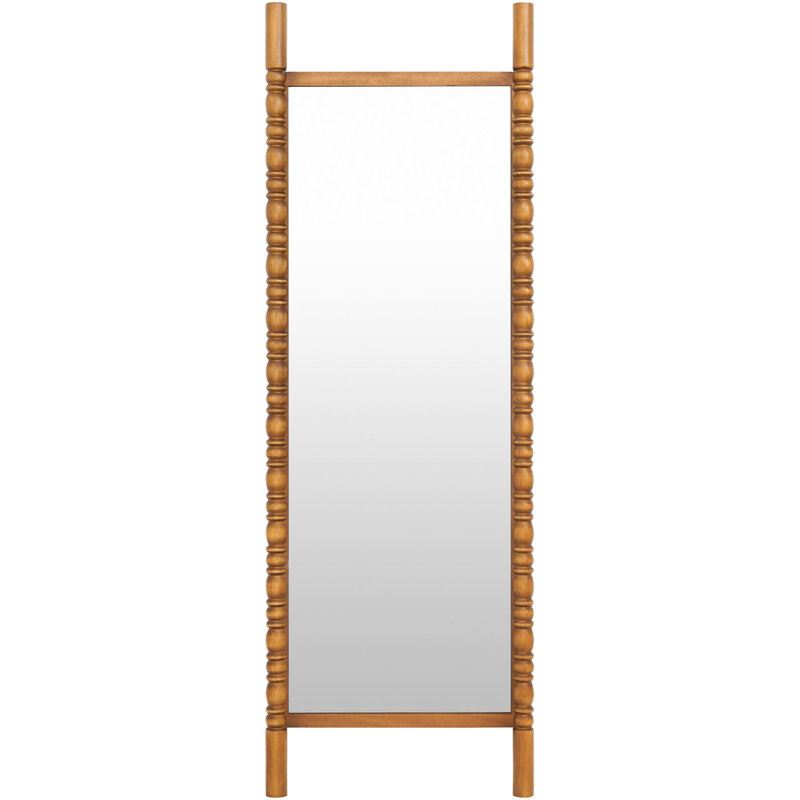 Galey Alix x Livabliss Bennet Mirror, 65" x 22", Brown Wood