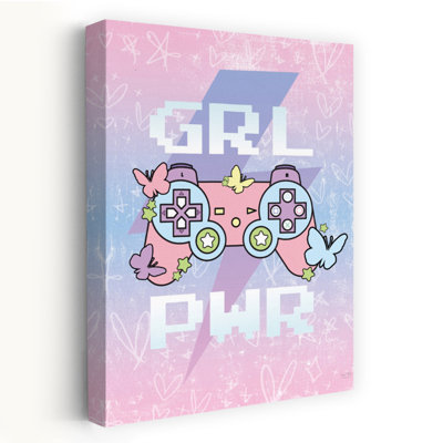 Girl Power, art contemporain avec papillon