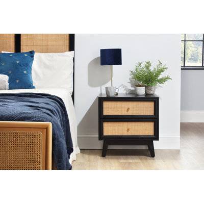 Gunyidi 2 Drawer Bedside Table