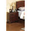 2 meubles de chevet en chêne foncé - chambre à coucher moderne, table de chevet brune-1174559232