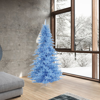 Sapin de Noël artificiel bleu ciel