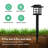 Solar Ground Plug Lights - Colorful Light 8-Pack