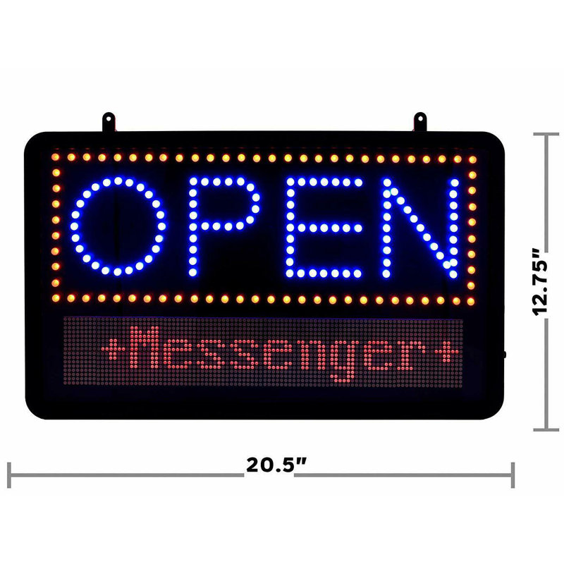 LED Programmable Message Board Open Sign