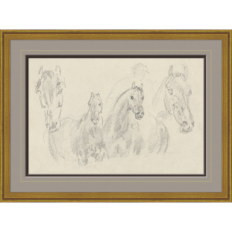 «Four Horses, Sawrey Gilpin», reproduction d'art encadrée