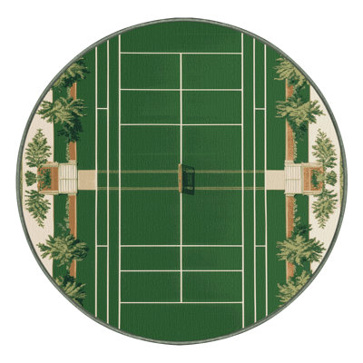 Tapis vert français lavable à la machine