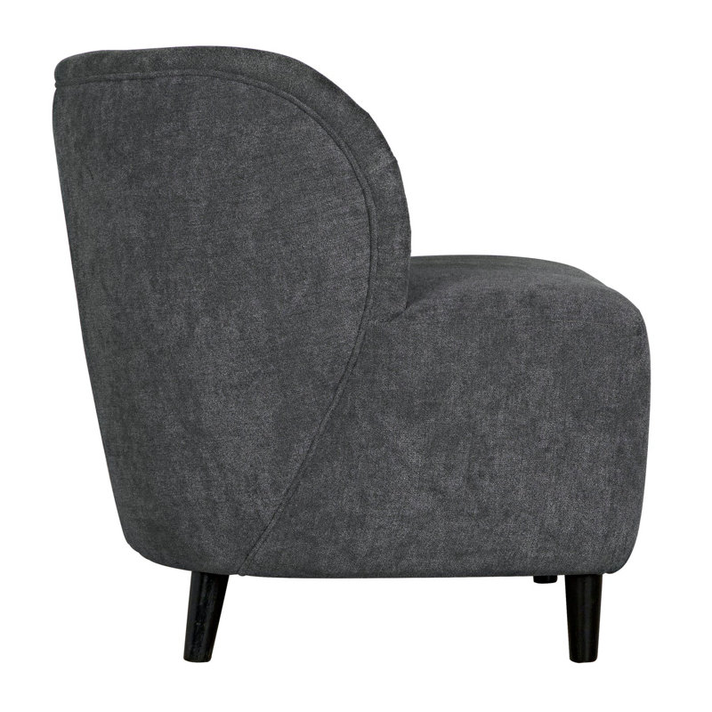 Laffont Barrel Chair, Ocean Gray, Black