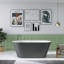 59" L X 30" W Freestanding Soaking Contemporary  Extra Deep Acrylic Bathtub