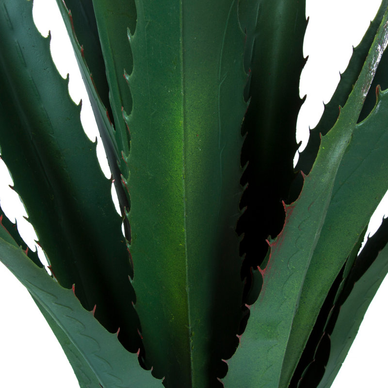 Agave artificielle Primrue - fausse plante grasse artificielle de 52 pouces avec pot - Arbres artificiels mélangeant le style du Sud-Ouest avec un décor moderne