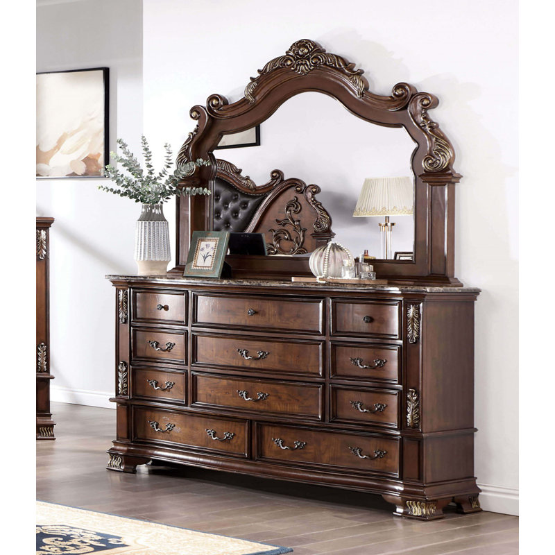 67.6'' W 11 - Drawer Chest, Brown Cherry