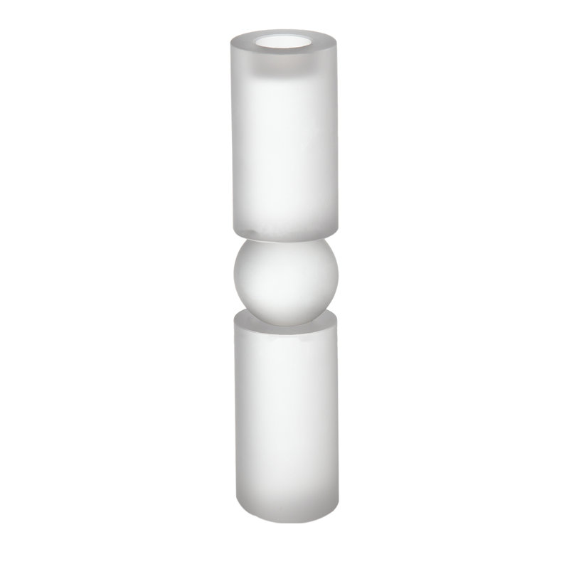 Grand porte-bougie en verre D3.1x15 "Palisade, 15' H X 3.1' W X 3.1' D