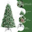 Arbre de Noël pin vert 6 pi et pommes de pin-1920837948