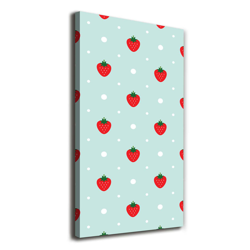 Strawberries - Wrapped Canvas Print